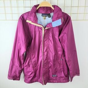 Patagonia Fuschia Pink Purple Blue Trim Outdoors Vintage Jacket